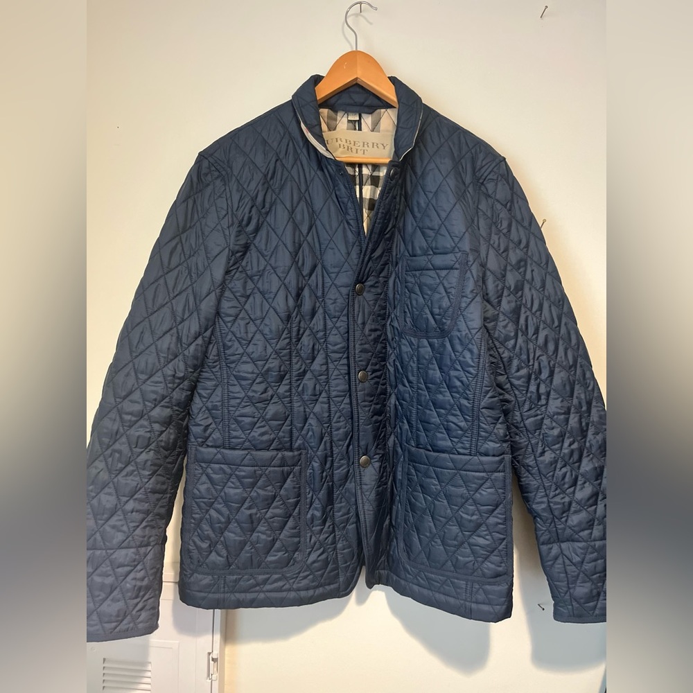 Burberry Jacket Men’s Size XL Blue Sport Jacket
